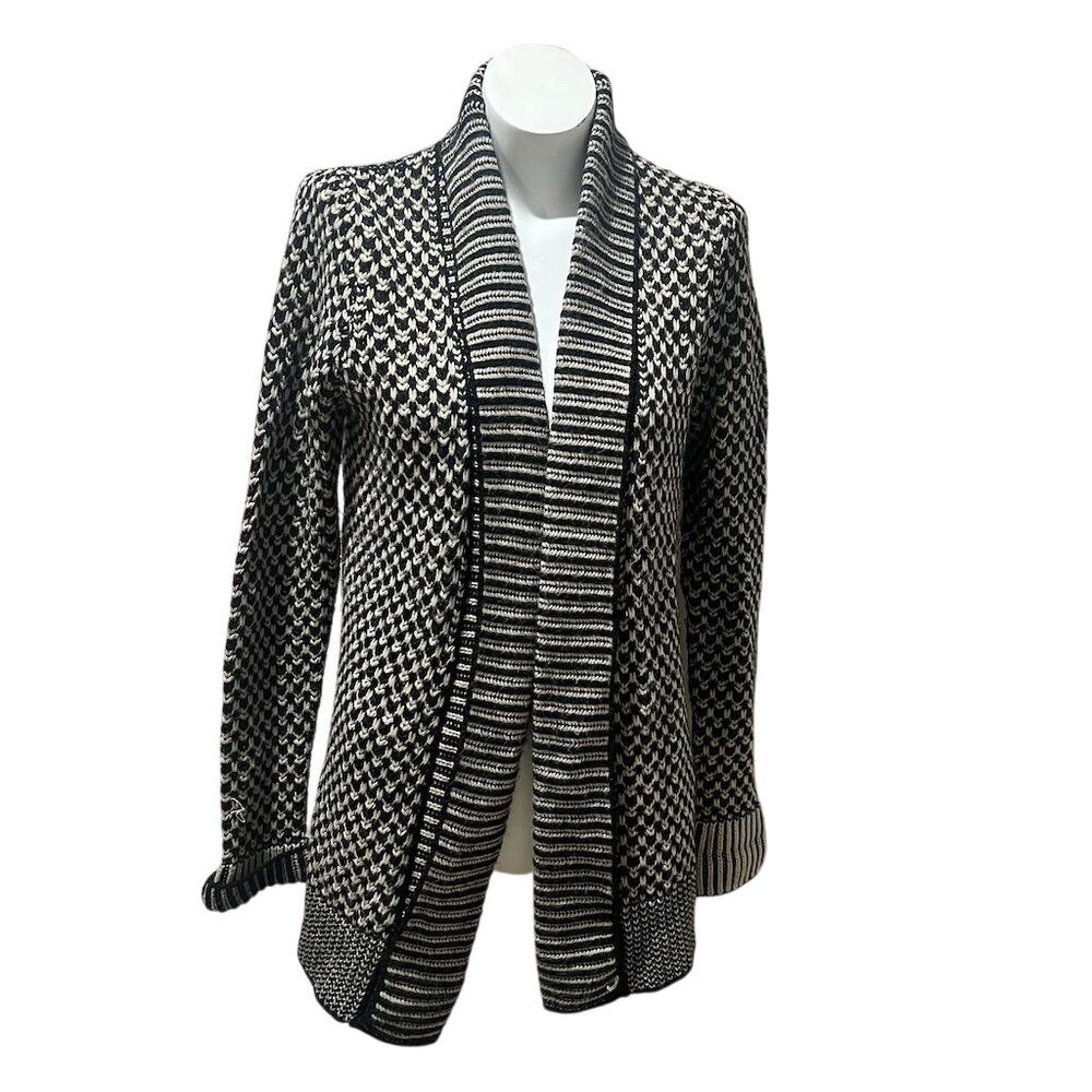 Matty M Women's Shawl Collar Open Front Cardigan Sweater Size S Multicolor